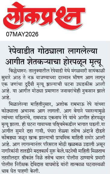 lokprashna Daily News Paper